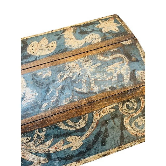 Black Large French Marriage Chest For Sale - Image 8 of 10