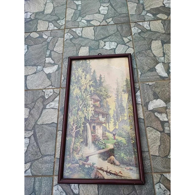 Moritz Wunderlich, Mill, Alps, 1890s, Watercolor For Sale - Image 7 of 8
