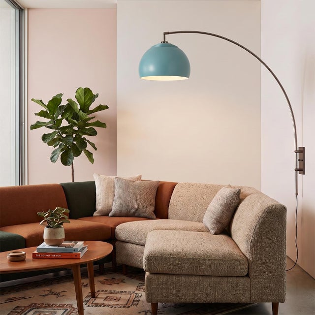 Crafted from premium black nickel steel, the Half Dome Wall Mounted Arc Lamp is a modern lighting solution designed by...