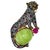 Bochic "Orient" Natural Ruby, Sapphire & Green Jade Brooch or Pendent Set In 18K For Sale - Image 15 of 18