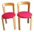Vintage Chairs with Red Upholstered Covers by Bruno Rey, 1970s, Set of 2 For Sale