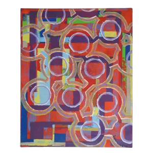 Colorful Abstract Mixed Media Painting