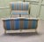 French Silk Upholstered Château Double Bed, 1920s For Sale - Image 3 of 9