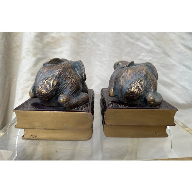 Farmhouse Rabbit Bookends-A Set For Sale - Image 3 of 7