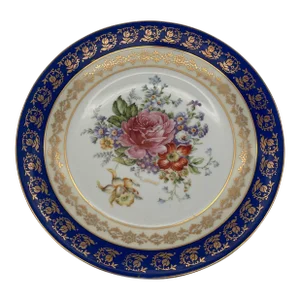 Limoges Hand Painted Floral Plate