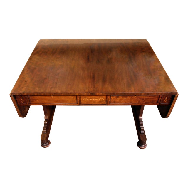 Early 19th Century English Mahogany Sofa Table For Sale