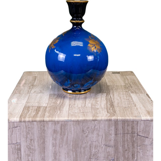 Victorian George Jones Cobalt and Gilt Vase C. 1880 For Sale - Image 3 of 16