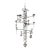 Eleven Arm Chandelier by Erik Höglund for Boda Glasbruk, Sweden For Sale