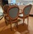 Set of 4 Vintage Hollywood Regency Faux Bois Fauteuils For Sale In Palm Springs - Image 6 of 11
