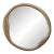 Jamie Young Organic Metal Round Wall Mirror, Antique Brass For Sale