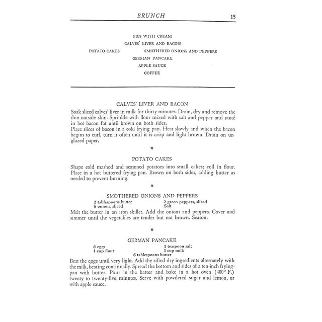 1940s "Thoughts for Food: A Menu Aid" 1941 For Sale - Image 5 of 7