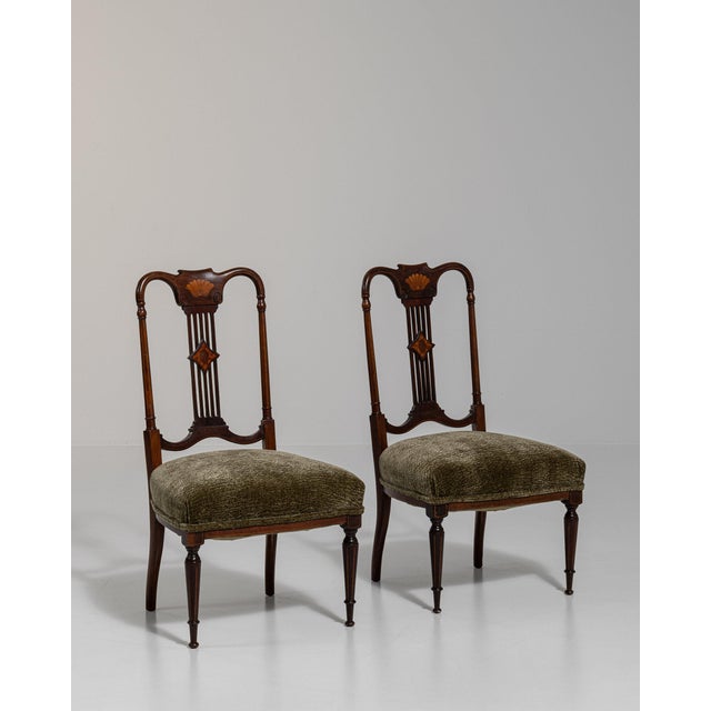 19th Century 19th Century France Hepplewhite Brown Wood Lounge Chair For Sale - Image 5 of 10