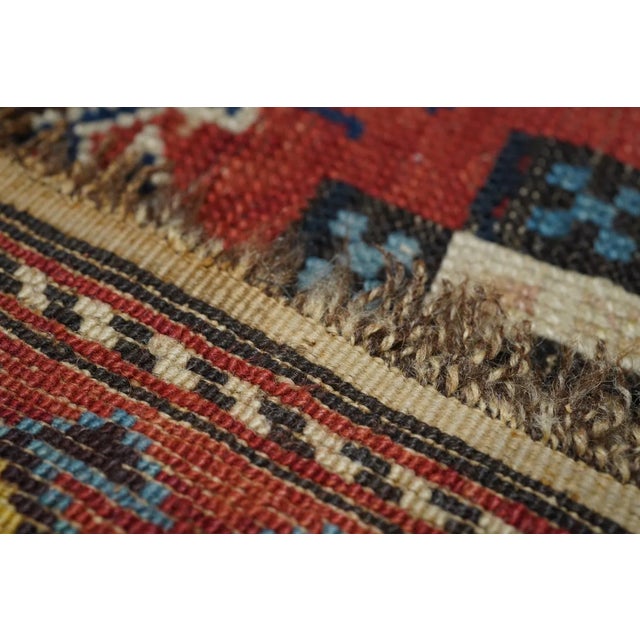 Textile Late 18th Century Antique Caucasian Shirvan Rug 5'3'' x 9'7'' For Sale - Image 7 of 8