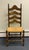 Late 20th Century Early American Ladderback Dining Chairs - Set of 6 For Sale In New York - Image 6 of 12