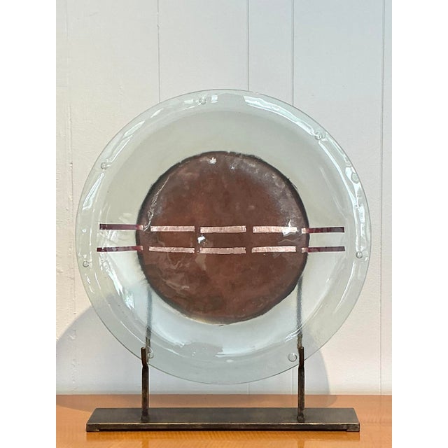 Vintage Mexican Glass Sculpture For Sale - Image 4 of 12