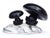 Black Vintage Seguso Murano Label Black Shiitake or Portobello Mushrooms Italian Art Glass Paperweight Sculpture For Sale - Image 8 of 10