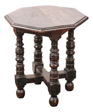 Rocchetto Table in Hexagonal Wood
