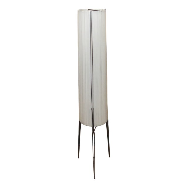 Tripod Rocket Floor Lamp in Black Metal from Hesse, 1960s For Sale