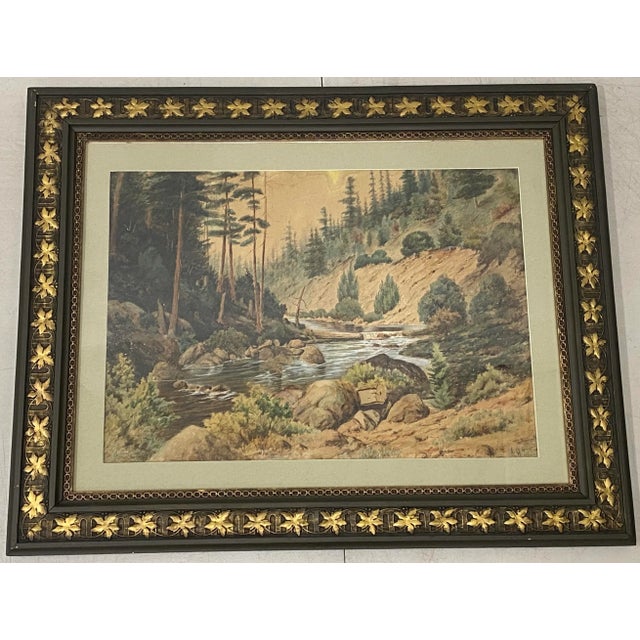 A. H. Slade-River Landscape Watercolor Painting For Sale - Image 12 of 12