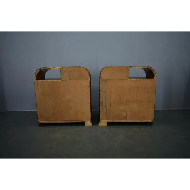 Art Deco Bedside Tables, Czechoslovakia, 1939s, Set of 2 For Sale - Image 17 of 18