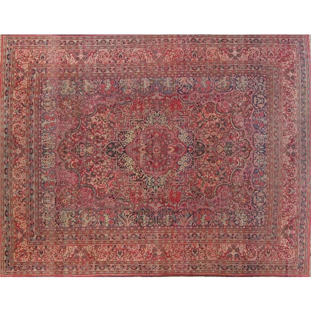 Antique Madonna Botanical Rug, 10.8 x 14.3 For Sale - Image 11 of 11