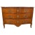 1770s Bow Front French Provincial Walnut Marquetry Commode With Marble Top For Sale - Image 9 of 9