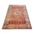 Vintage Turkish Mamluk Rug in Red and Pistachio Green With Geometric Design | 6' X 9' For Sale