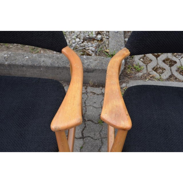 Model 411 Armchair by Hartmut Lohmeyer for Wilkhahn, 1950s, Set of 4 For Sale - Image 11 of 18