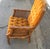 Mid-Century Modern Vintage 1960s Orange Chair Mid Century Caned Tufted Armchair For Sale - Image 3 of 6