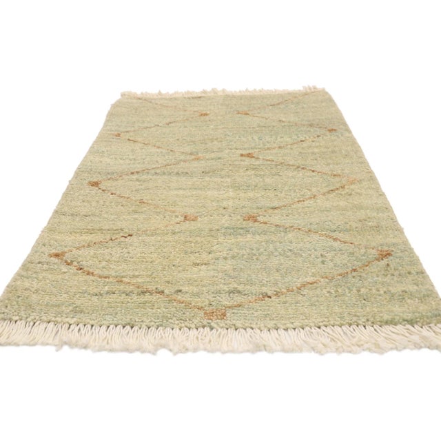 Contemporary Moroccan Style Rug - 01'11 X 03'00 For Sale - Image 3 of 7