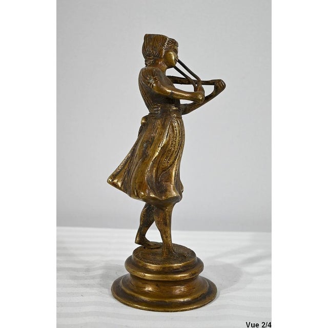 Bronze Violinist Sculpture, Late 19th Century For Sale - Image 10 of 18