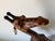 Brown Tall - Vintage Leather-Wrapped Giraffe Sculpture For Sale - Image 8 of 12