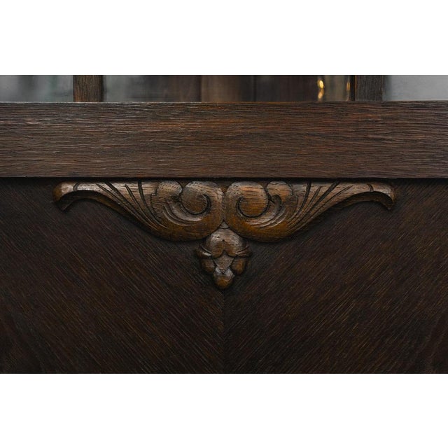 Art Nouveau Bookcase in Oak For Sale - Image 18 of 18