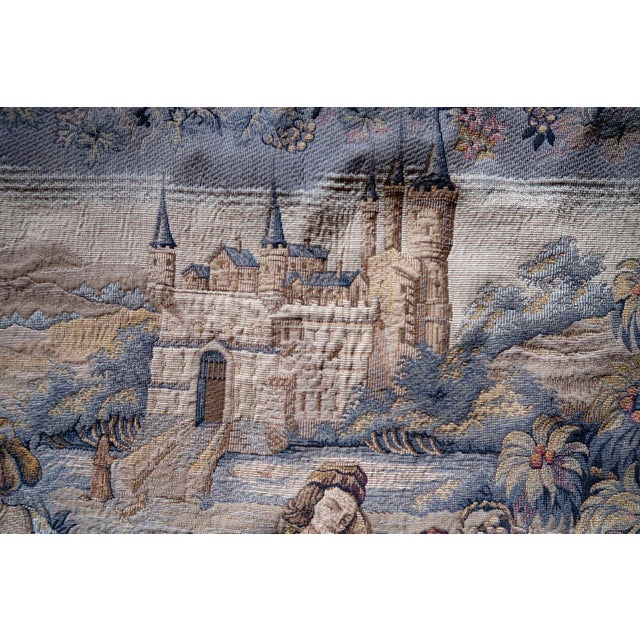 1960s, Vintage French Tapestry Wall Hanging by Marc Waymel, 3' X 3.8' For Sale - Image 11 of 18