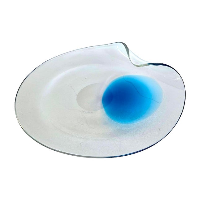 1980s Murano Art Glass Large Centerpiece Bowl by Renato Anatrà, Signed For Sale - Image 11 of 13