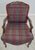 Age: Approx: 30 Years Old Details: Walnut Finish Fine Carved Details High Quality Construction Nice Plaid Print Upholstery...