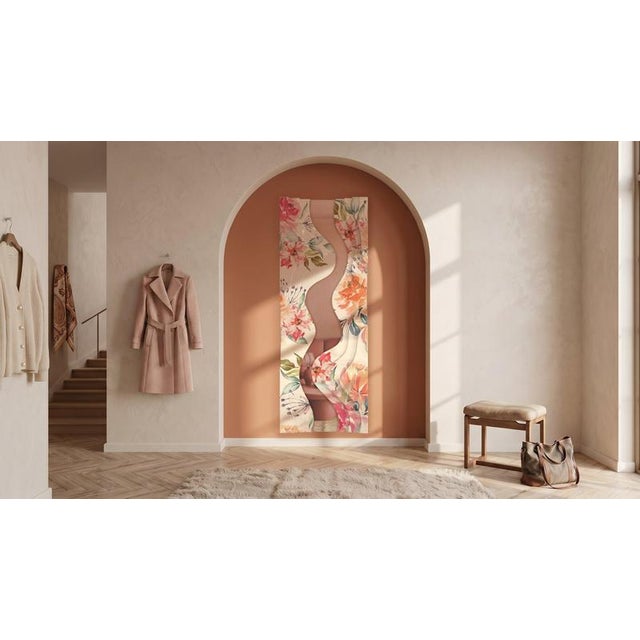 Clelia Rectangular Floor Mirror in Fiber Wood and Metallic Coating by Wedo For Sale - Image 12 of 18