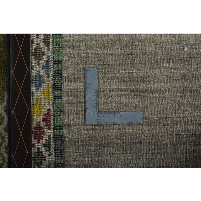 Hand-Knotted Gabbeh Rug in Wool For Sale - Image 10 of 11