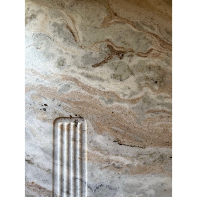 Contemporary Cb2 Hera Torrento Brown Marble Desk (Discontinued) For Sale - Image 3 of 5