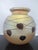 Late 20th Century Donald Carlson Iridescent Gold Luster Vine & Heart Leaf Art Glass Vase For Sale - Image 5 of 12