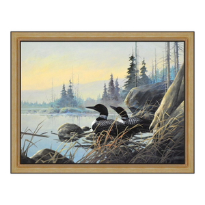 Late 20th Century Lakeside Duet, Gregory F. Messier