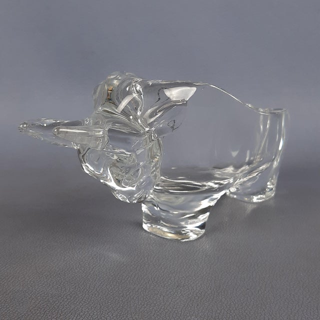 Glass Murano Glass Bull Figurine Ashtray by Nason & C. Modern, 1980s For Sale - Image 7 of 18