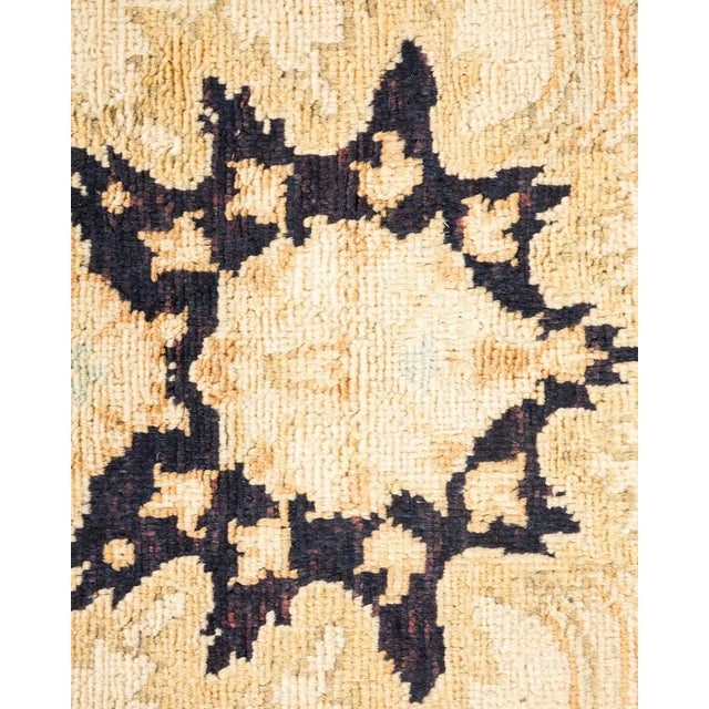 Contemporary Vintage Traditional Hand Knotted Wool Area Rug, Ivory - 6'1" X 8'10" For Sale - Image 3 of 9