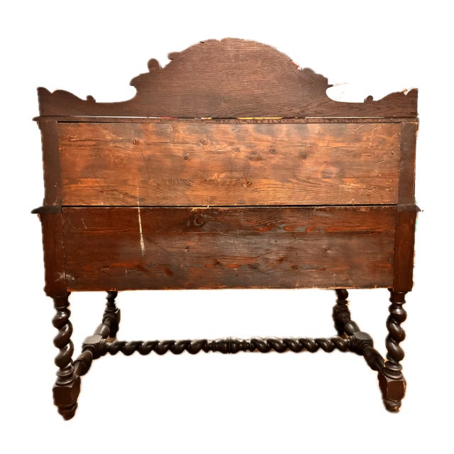 Victorian 19th Century Oak Carved Desk For Sale In New York - Image 6 of 12
