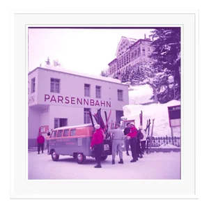 Toni Frissell, Ski Bus, 1954 / 2020s, C Print, Framed
