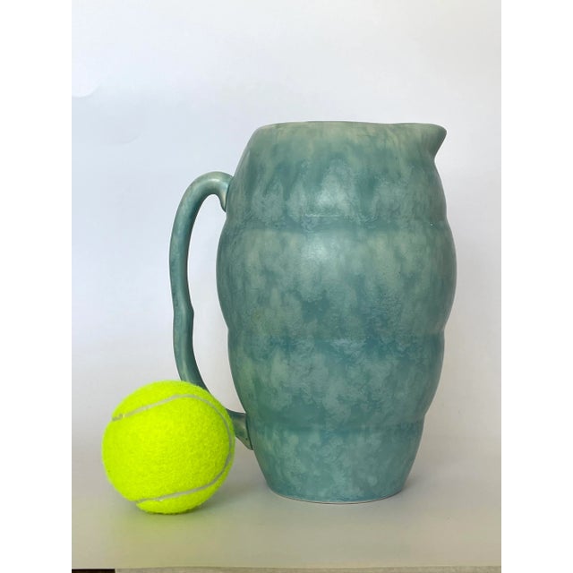 English Traditional Splatterware Blue Pitcher by Arthur Wood For Sale - Image 4 of 8