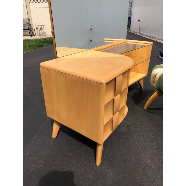 Heywood Wakefield Kohinoor Mid Century Vanity With Stool Chairish