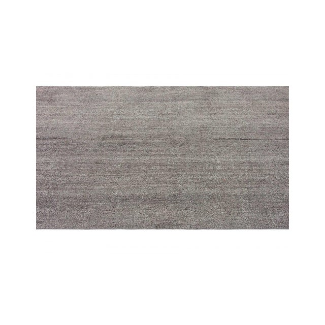 Gray Vintage Turkish Kilim Rug - 5`11" X 9`4" For Sale - Image 4 of 6