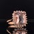 2010s Tourmaline Rubellite Diamond Ring 14k Rose Gold 7.45 TCW Certified, Size 6.5 For Sale - Image 5 of 17