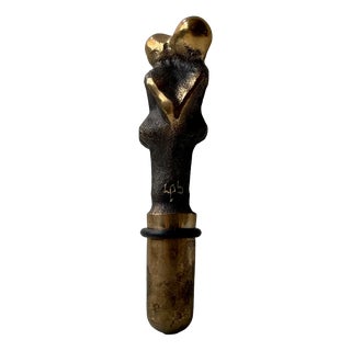 Sculptural Decanter Stopper in Bronze Symbiosis by Lenen Purkaer, 2000s For Sale